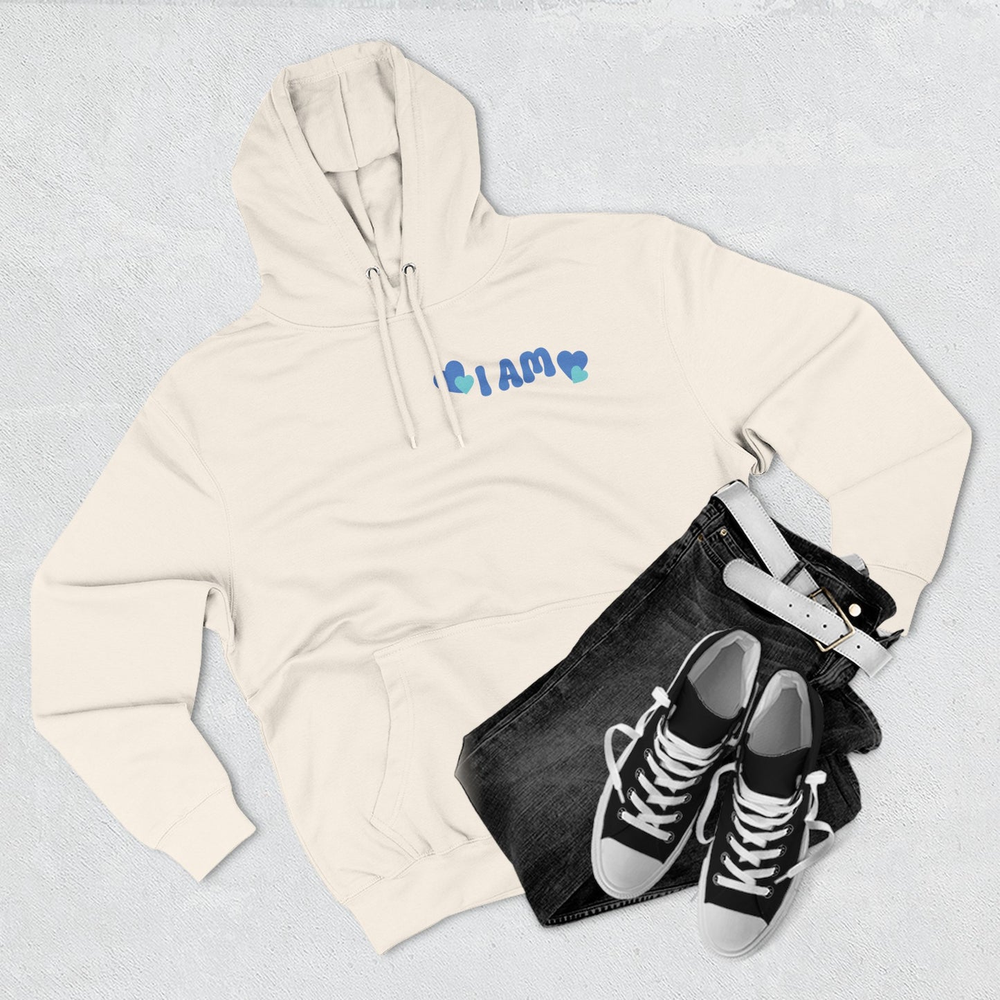 I Am Loved! Unisex Sizing, Fleece Hoodie. -Soulful Journey!