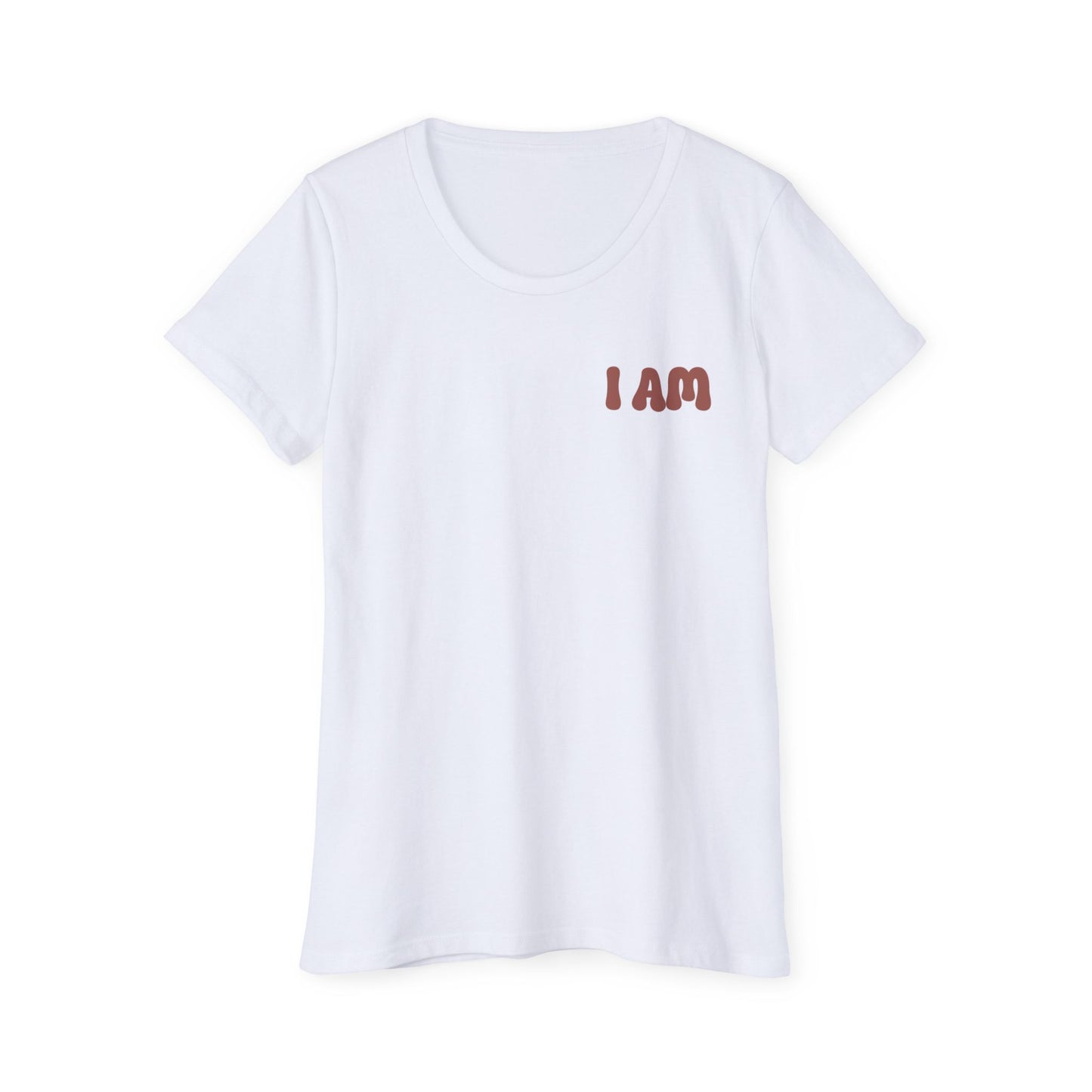 God Says That , I Am Worthy! Organic, Women's, Short Sleeve T-Shirt. -Soulful Journey!