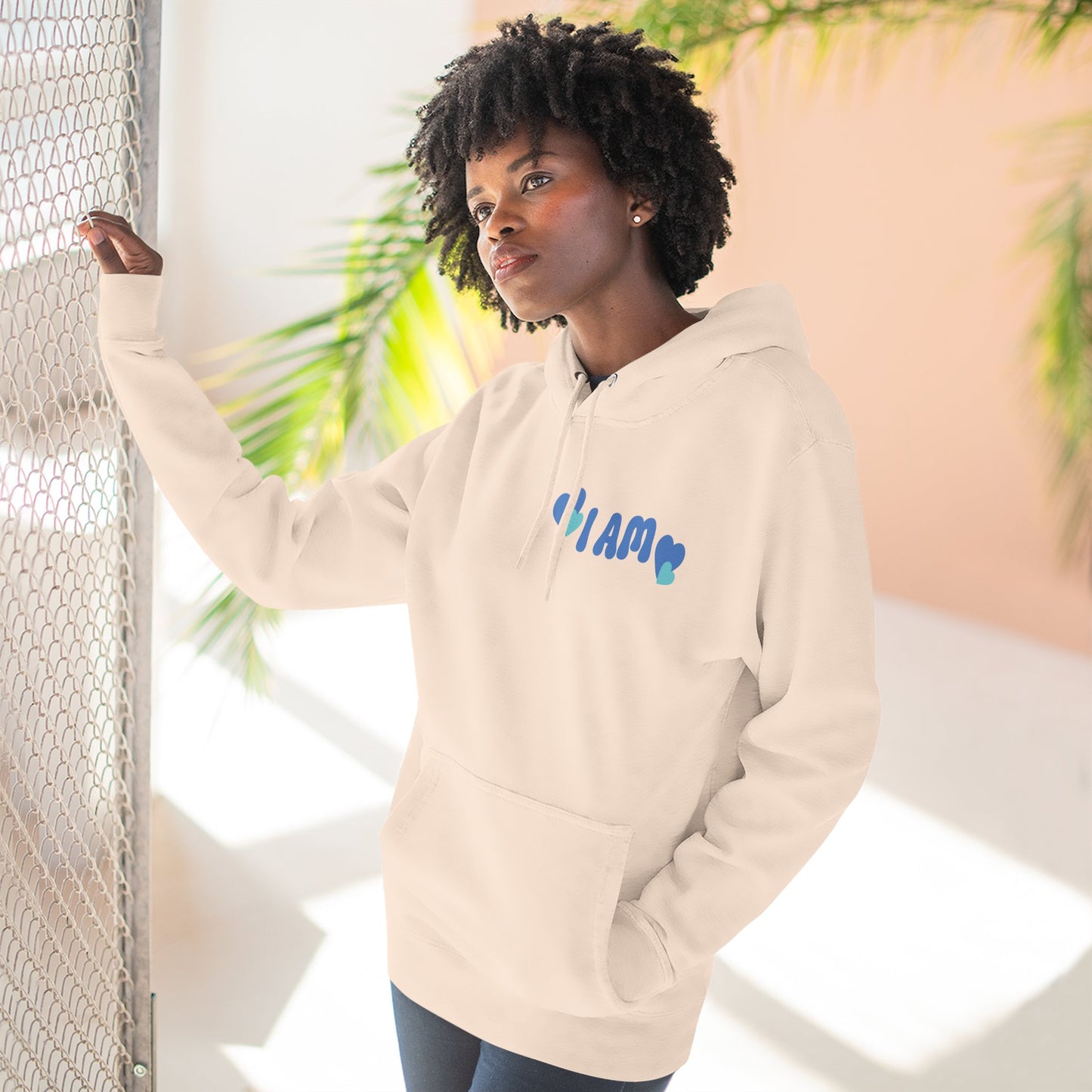 I Am Loved! Unisex Sizing, Fleece Hoodie. -Soulful Journey!