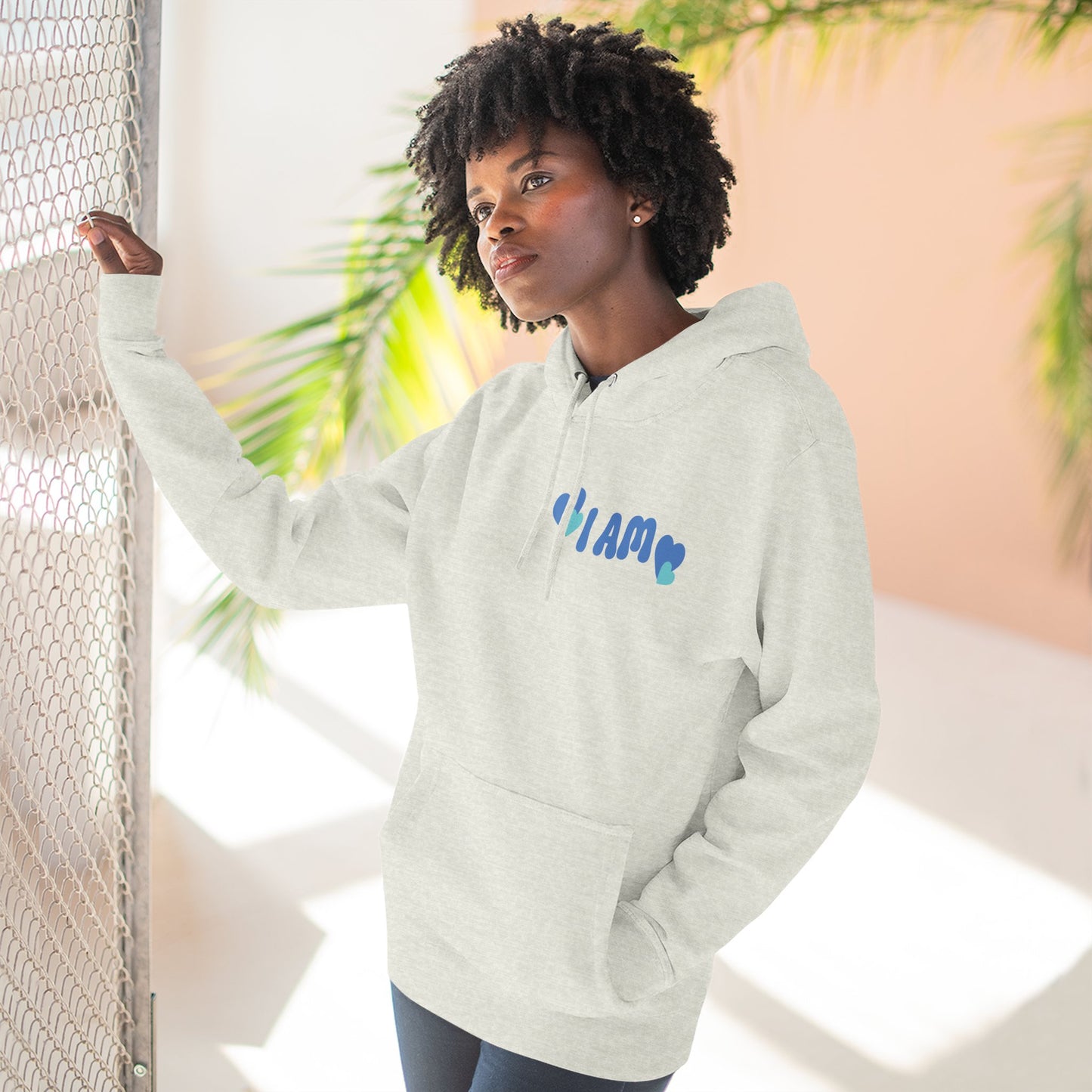 I Am Loved! Unisex Sizing, Fleece Hoodie. -Soulful Journey!