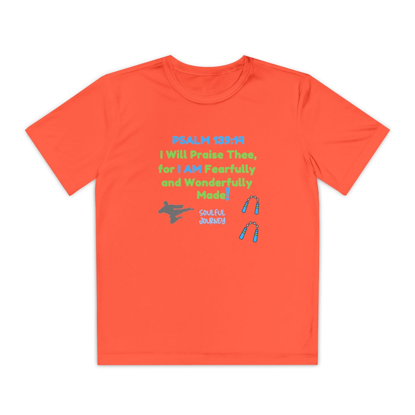 I Am Fearfully and Wonderfully Made! Moisture Wicking T-Shirt. -Soulful Journey