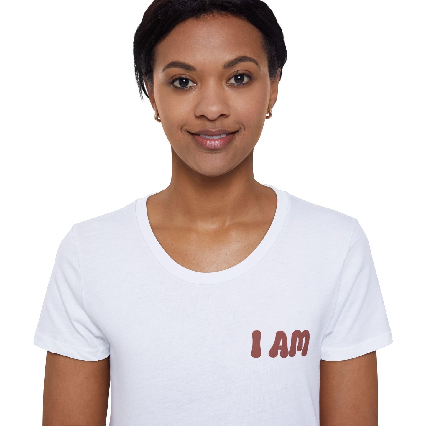 God Says That , I Am Worthy! Organic, Women's, Short Sleeve T-Shirt. -Soulful Journey!