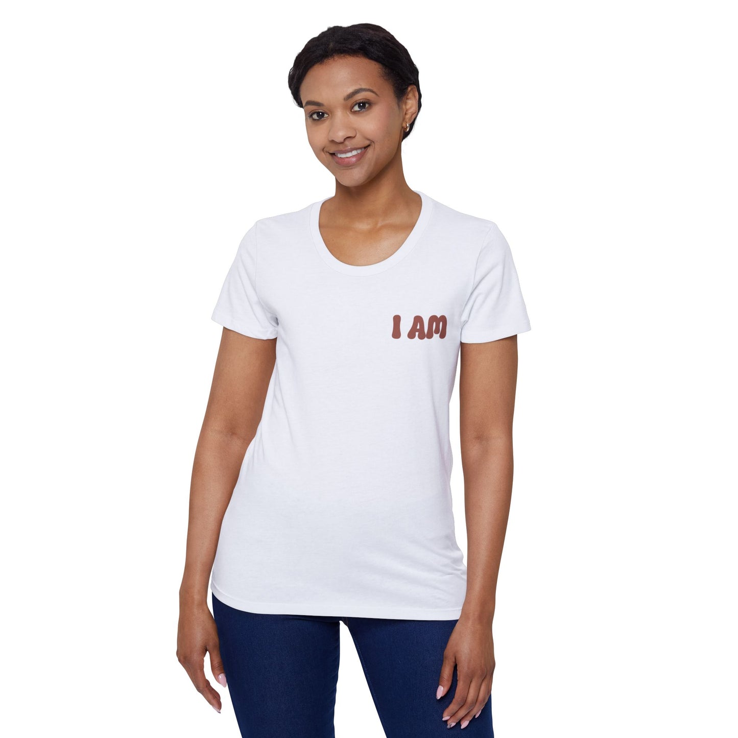 God Says That , I Am Worthy! Organic, Women's, Short Sleeve T-Shirt. -Soulful Journey!