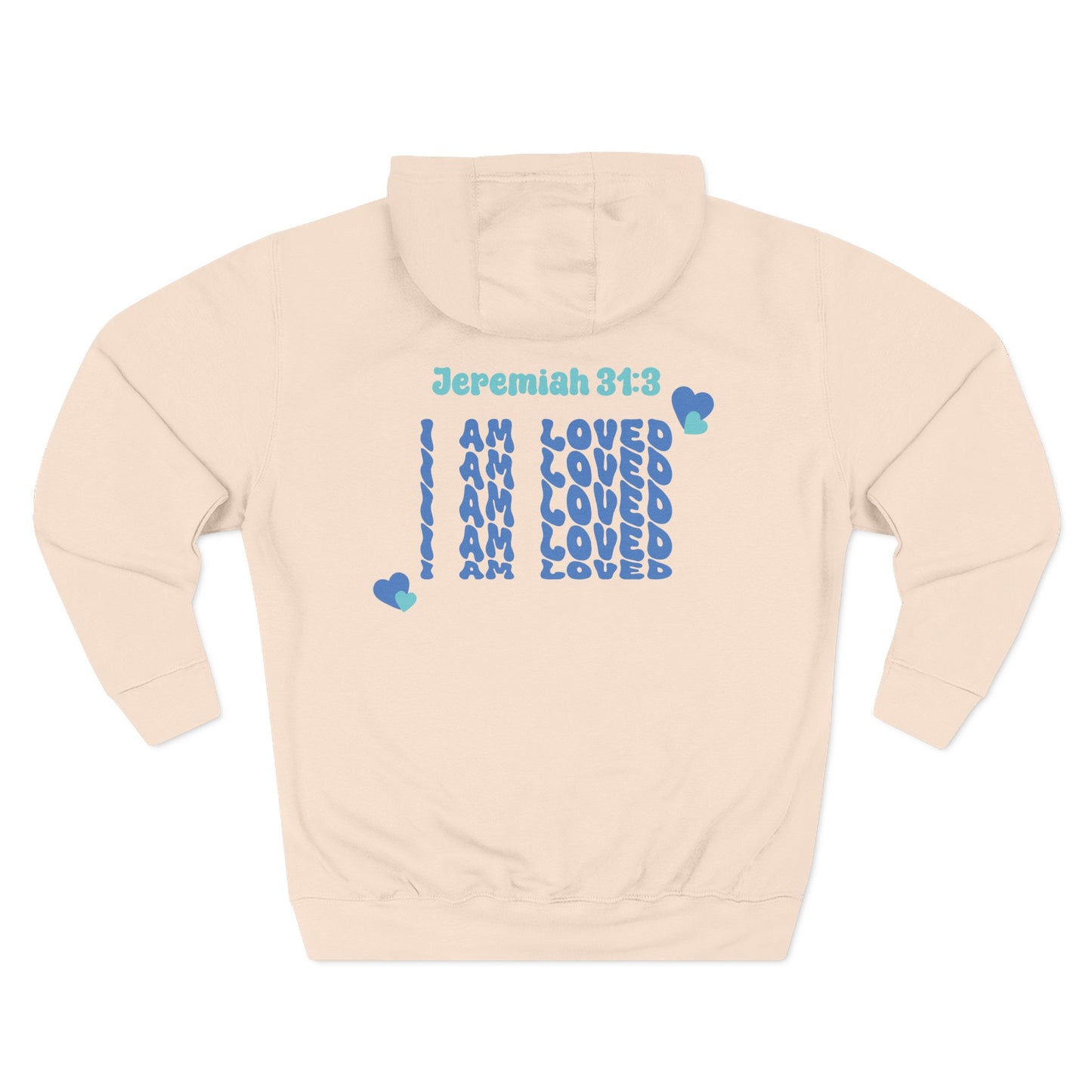 I Am Loved! Unisex Sizing, Fleece Hoodie. -Soulful Journey!