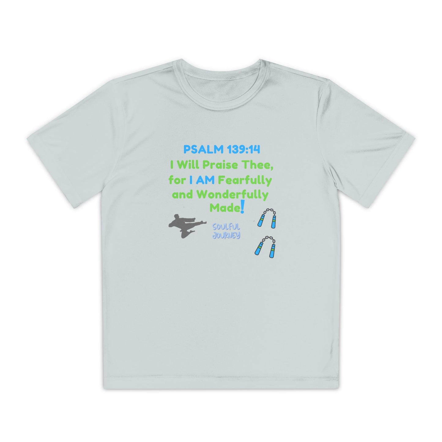 I Am Fearfully and Wonderfully Made! Moisture Wicking T-Shirt. -Soulful Journey