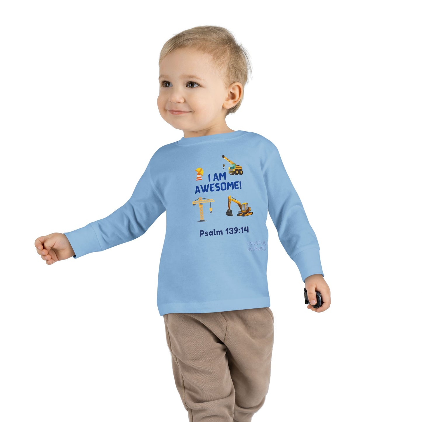 I Am Awesome! Little Kid/Toddler, Long Sleeve Tee. -Soulful Journey!