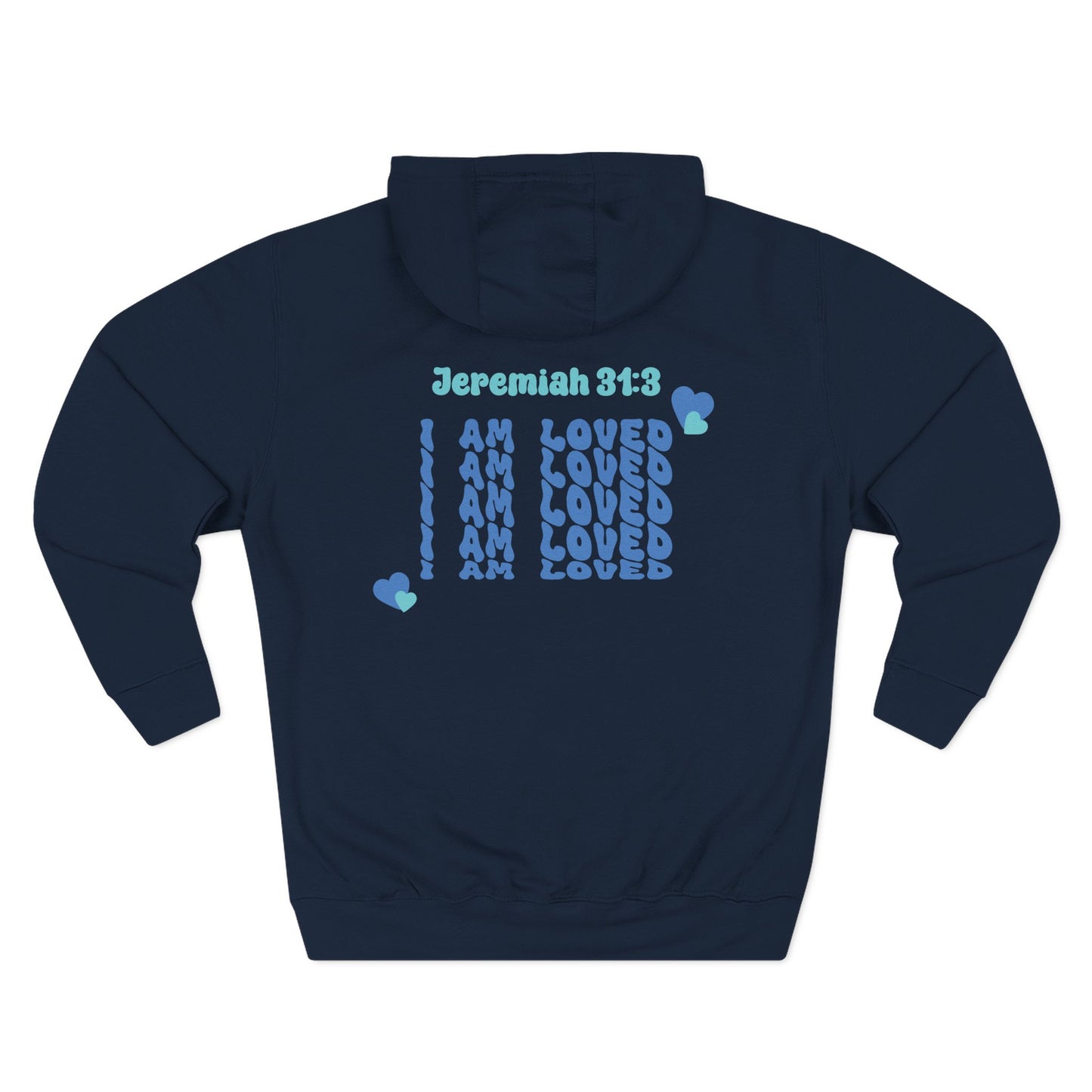 I Am Loved! Unisex Sizing, Fleece Hoodie. -Soulful Journey!