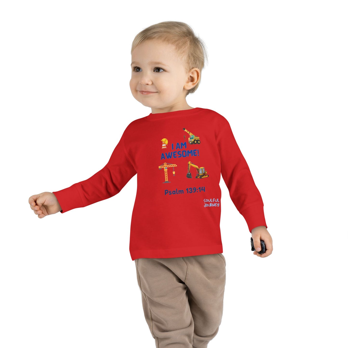 I Am Awesome! Little Kid/Toddler, Long Sleeve Tee. -Soulful Journey!