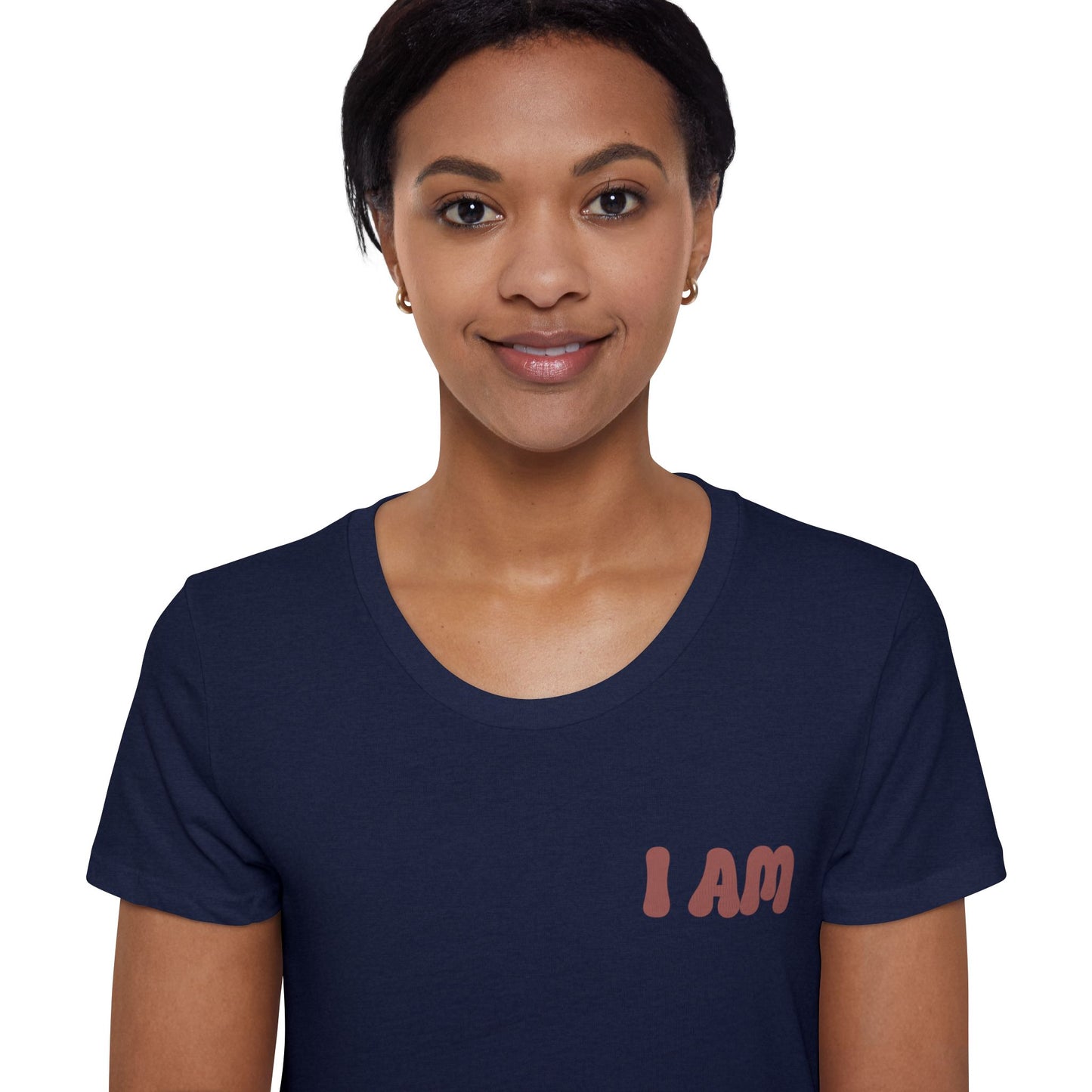 God Says That , I Am Worthy! Organic, Women's, Short Sleeve T-Shirt. -Soulful Journey!