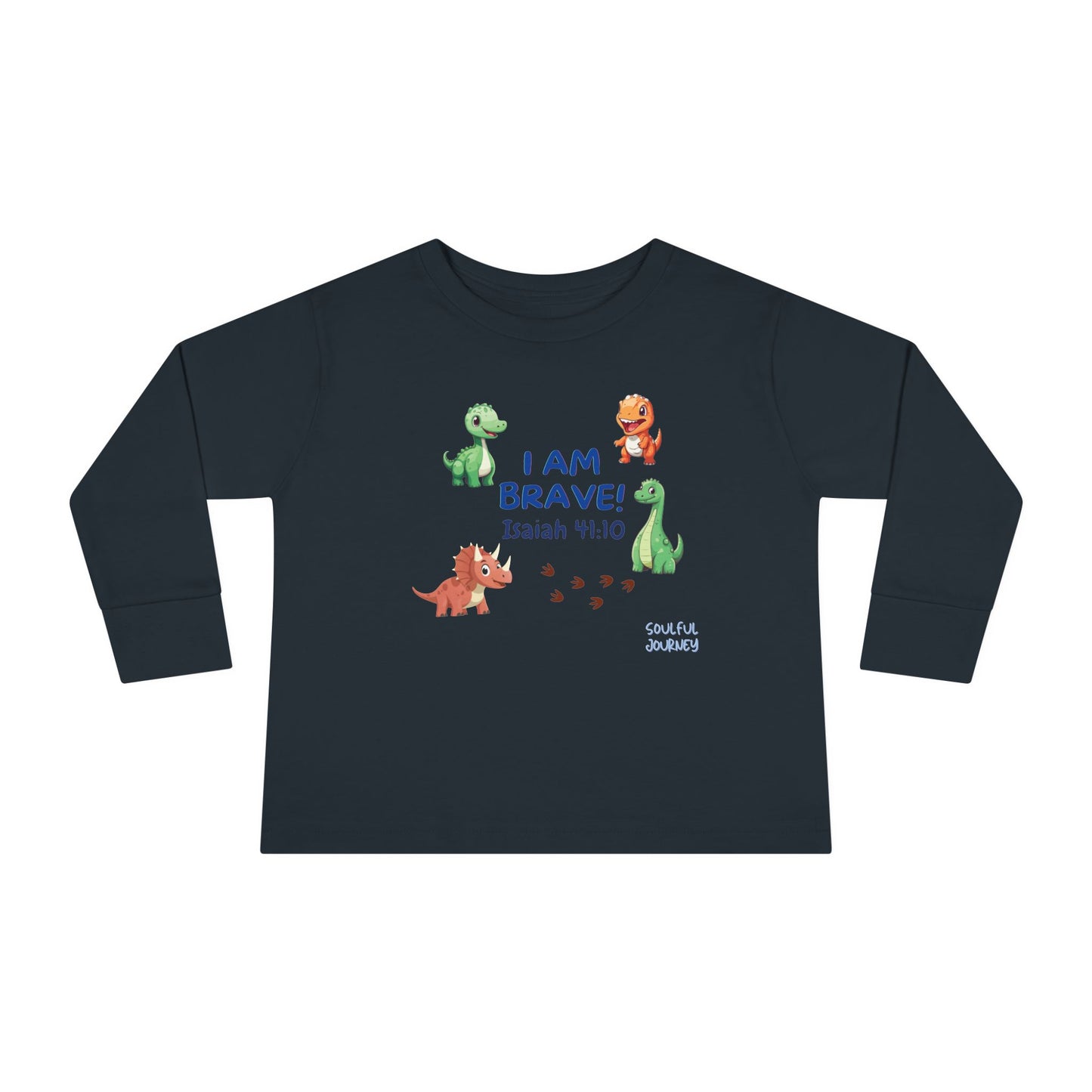 I Am Brave! Boy's Cotton, Long Sleeve Shirt for Toddlers/Little Kids. -Soulful Journey!