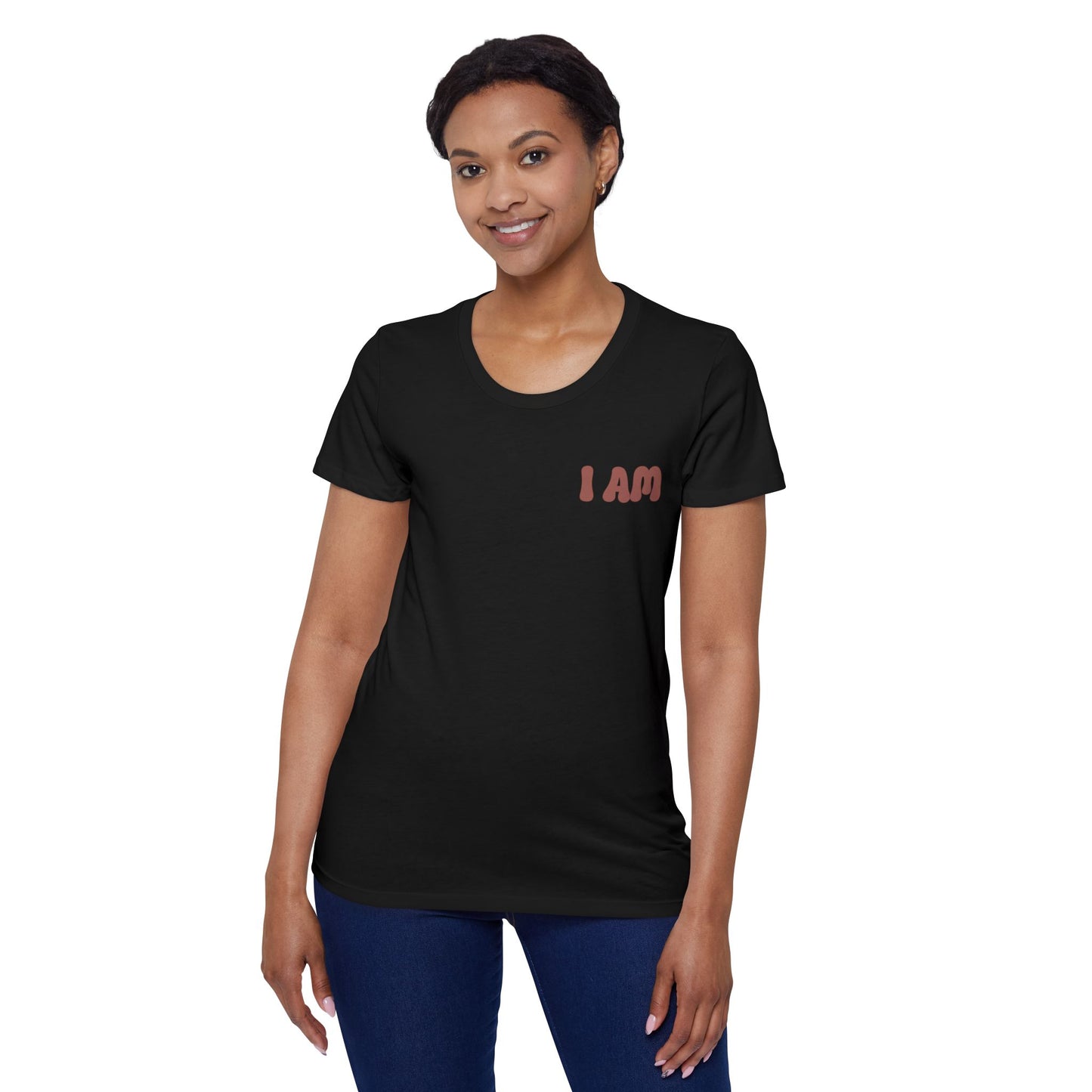 God Says That , I Am Worthy! Organic, Women's, Short Sleeve T-Shirt. -Soulful Journey!