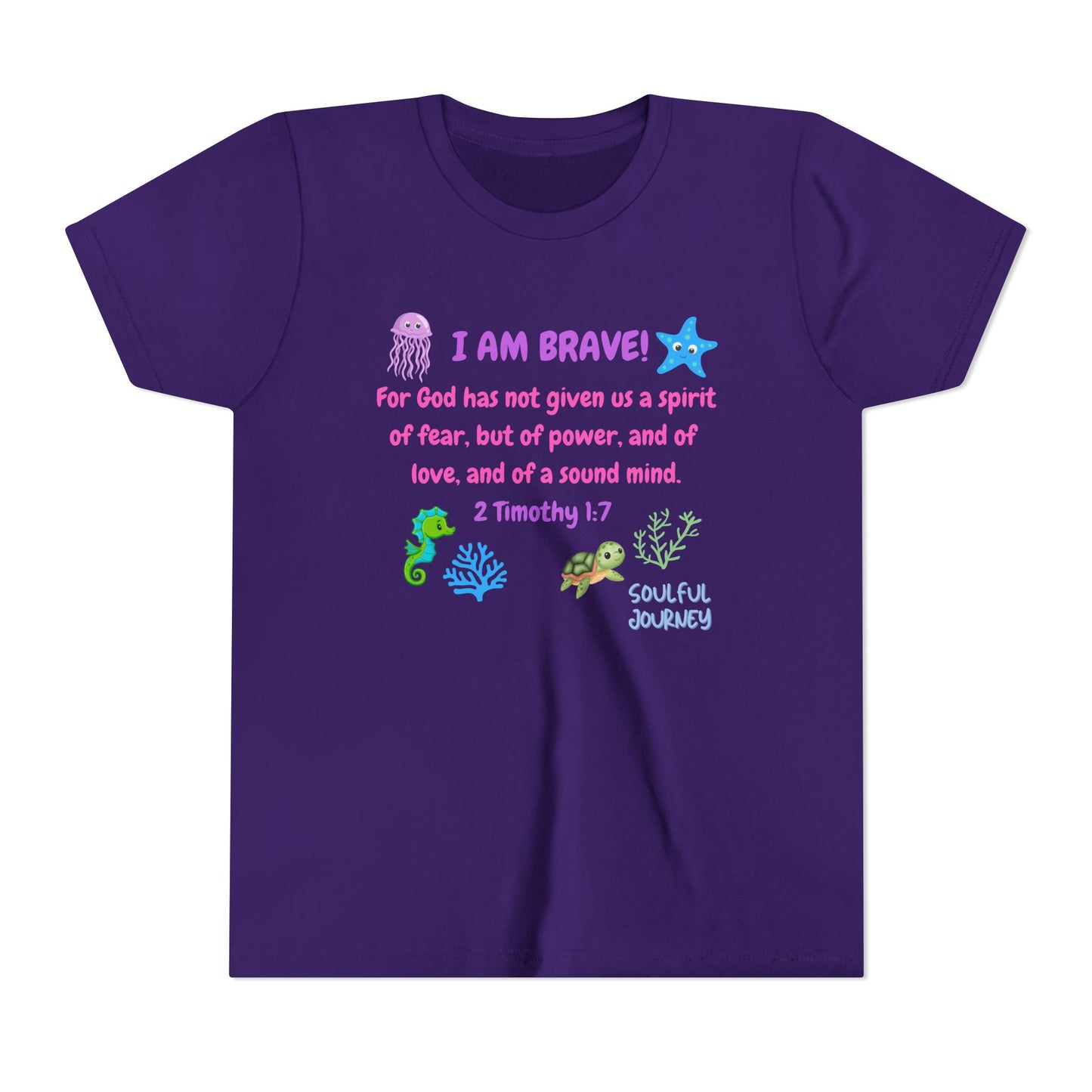 I Am Brave! Softstyle Tee for Girls. -Soulful Journey!
