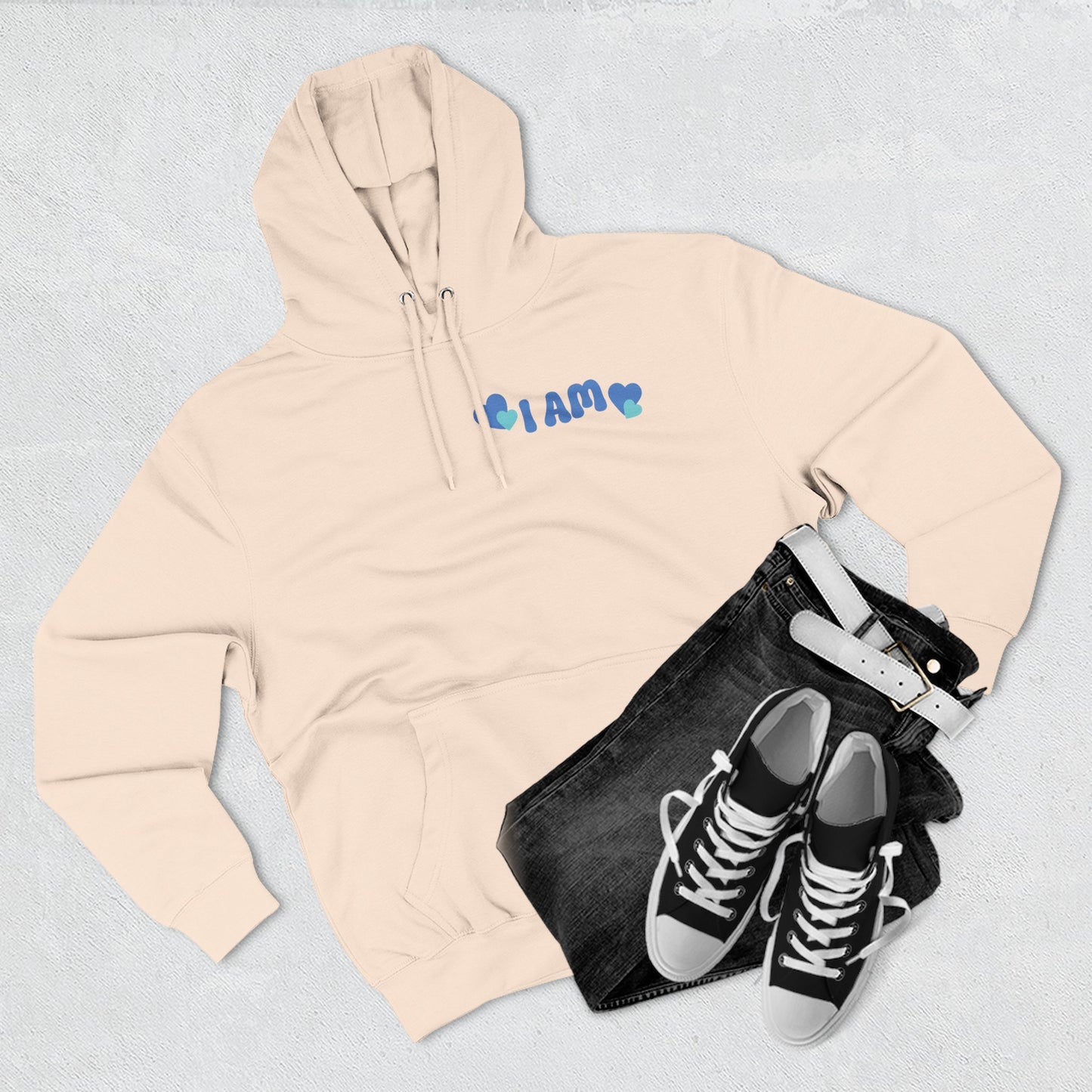 I Am Loved! Unisex Sizing, Fleece Hoodie. -Soulful Journey!
