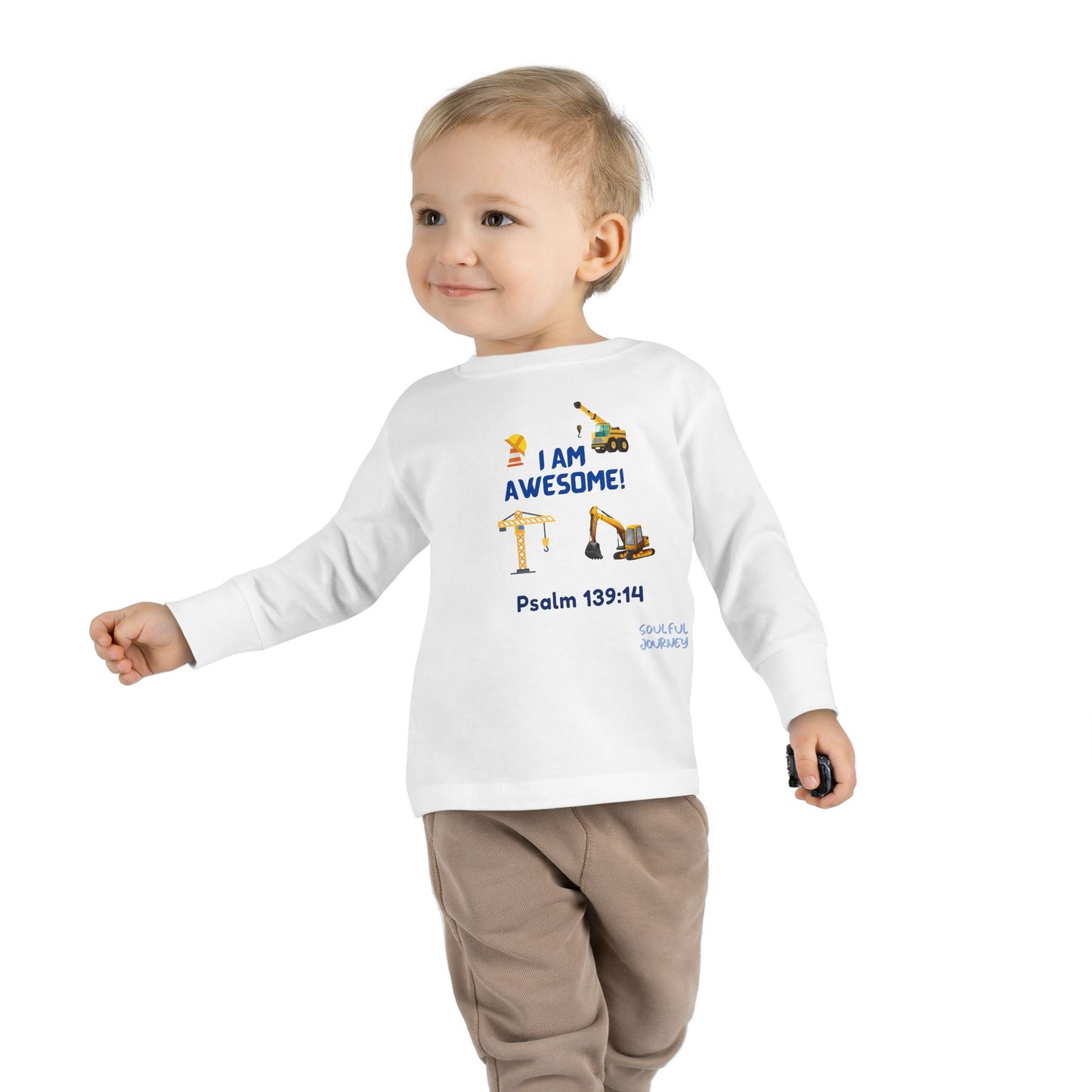 I Am Awesome! Little Kid/Toddler, Long Sleeve Tee. -Soulful Journey!