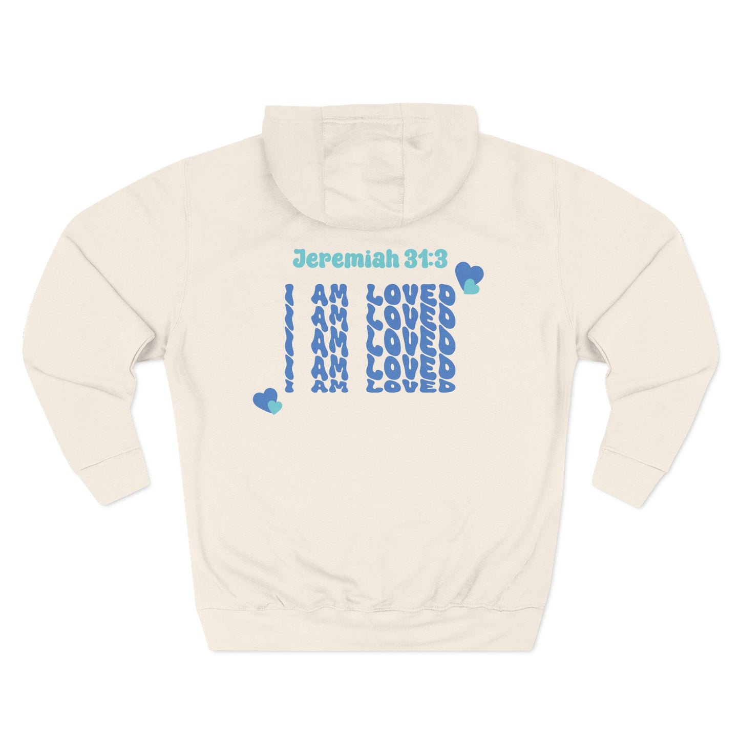 I Am Loved! Unisex Sizing, Fleece Hoodie. -Soulful Journey!