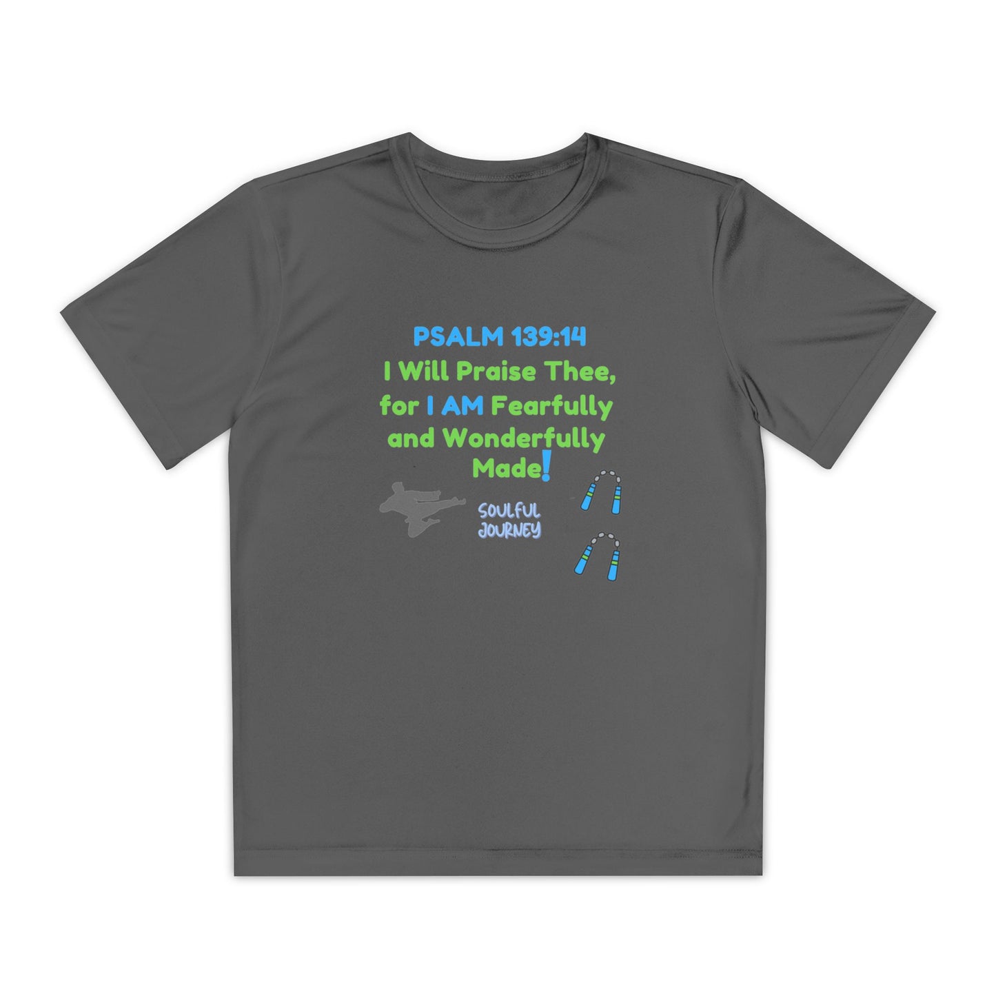 I Am Fearfully and Wonderfully Made! Moisture Wicking T-Shirt. -Soulful Journey