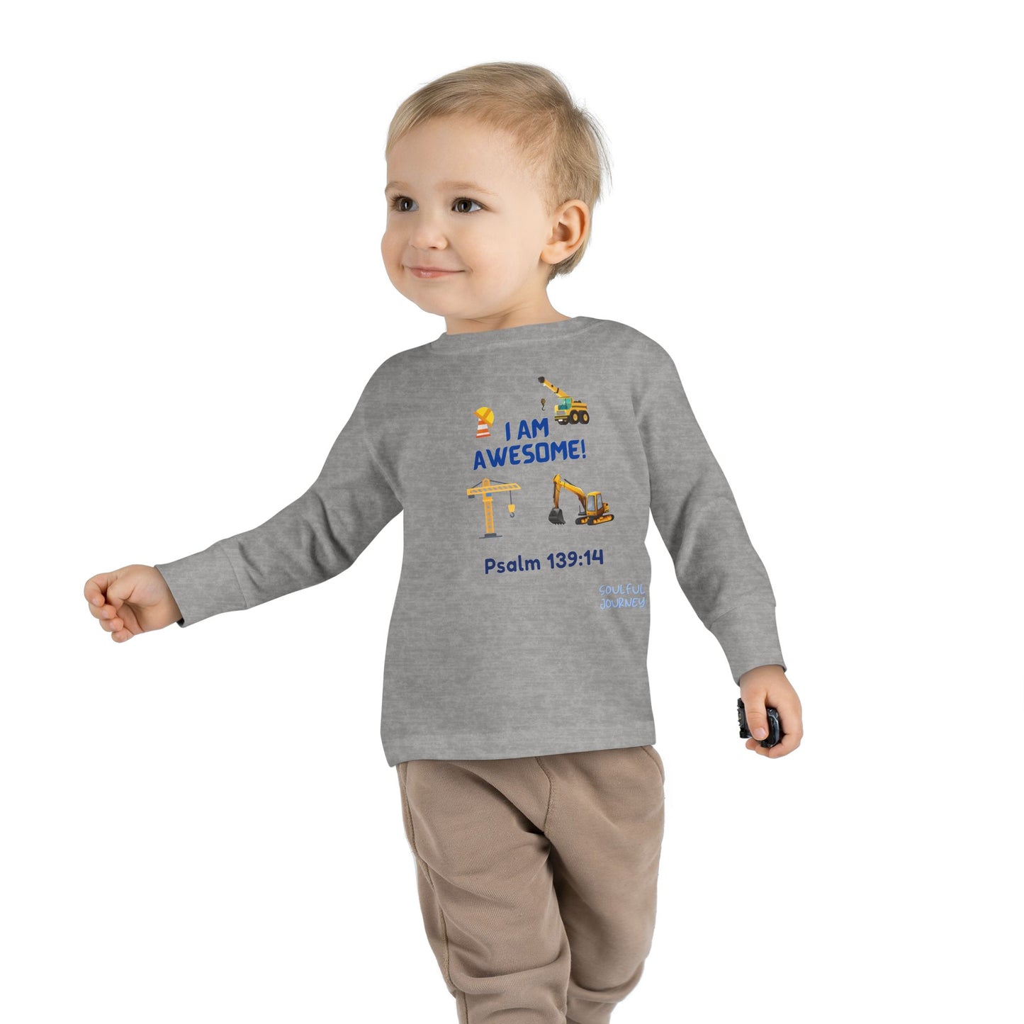I Am Awesome! Little Kid/Toddler, Long Sleeve Tee. -Soulful Journey!
