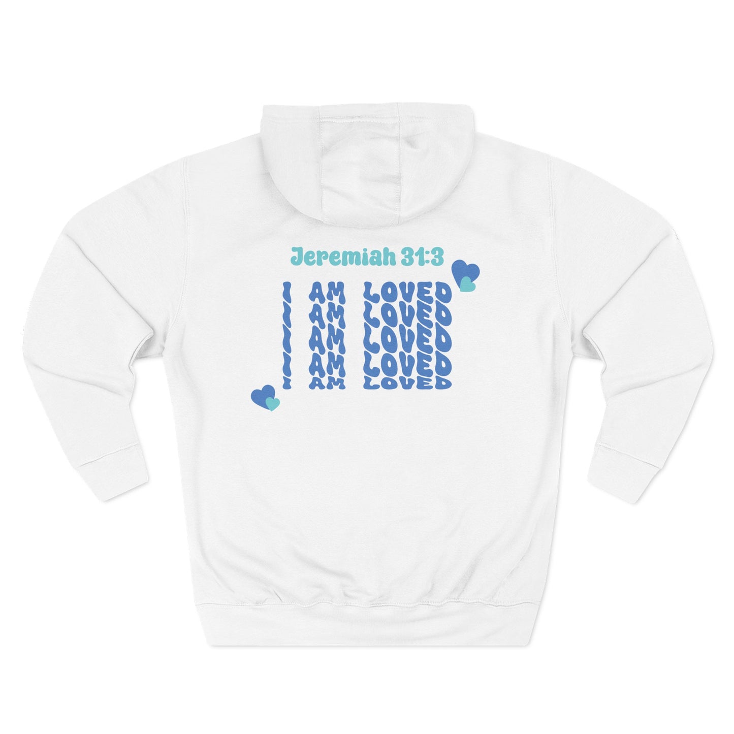 I Am Loved! Unisex Sizing, Fleece Hoodie. -Soulful Journey!