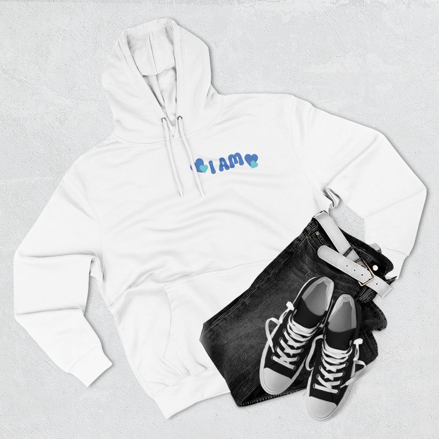 I Am Loved! Unisex Sizing, Fleece Hoodie. -Soulful Journey!