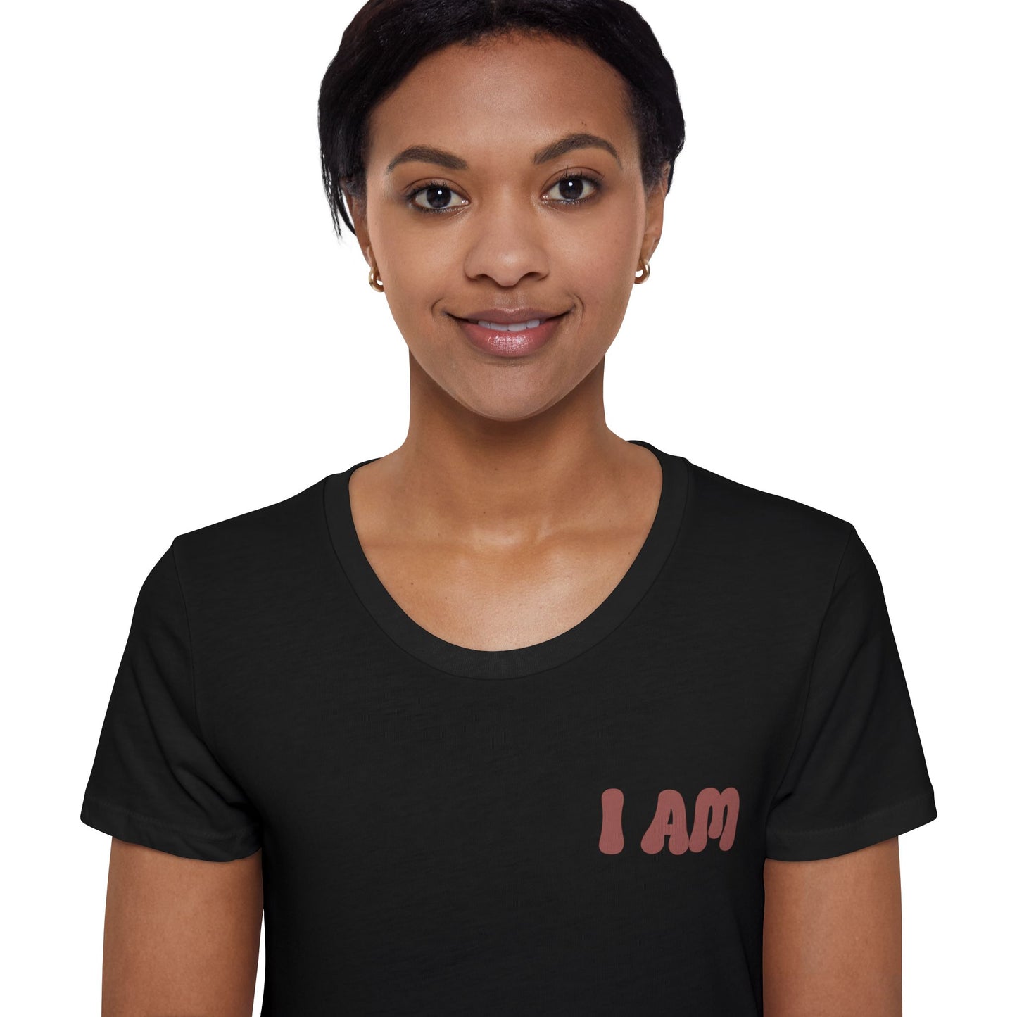 God Says That , I Am Worthy! Organic, Women's, Short Sleeve T-Shirt. -Soulful Journey!