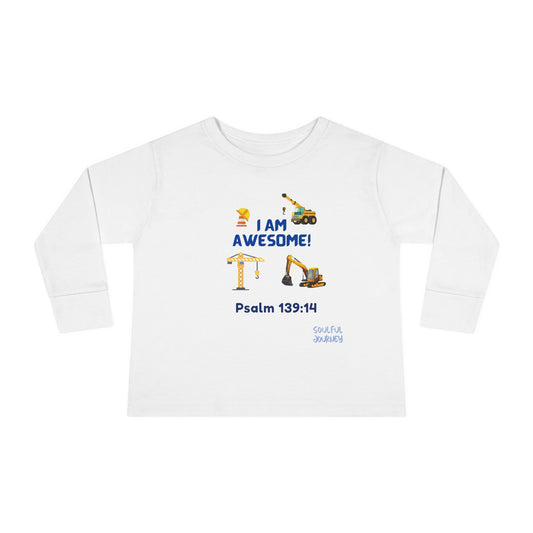 I Am Awesome! Little Kid/Toddler, Long Sleeve Tee. -Soulful Journey!