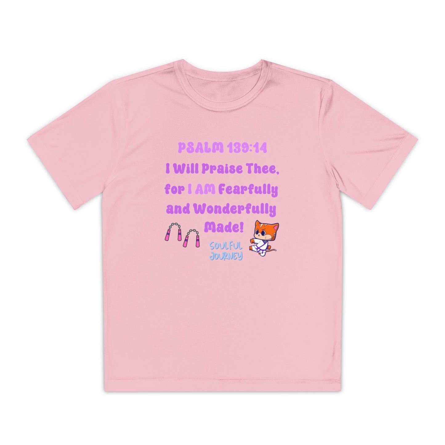 I Am Fearfully and Wonderfully Made! Moisture Wicking T-Shirt. -Soulful Journey!