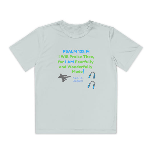 I Am Fearfully and Wonderfully Made! Moisture Wicking T-Shirt. -Soulful Journey