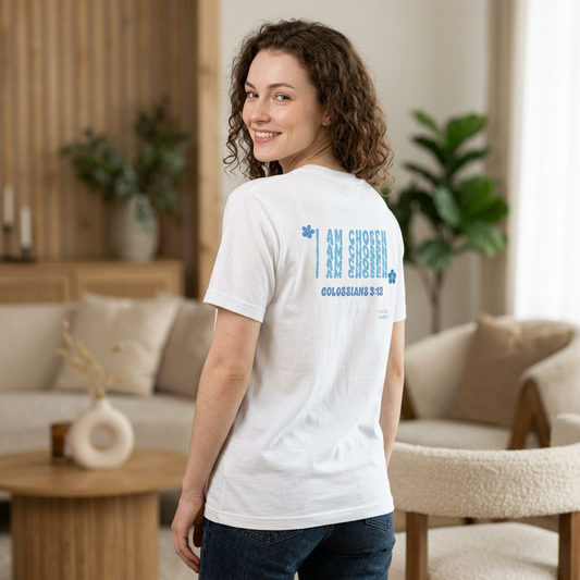 I Am Chosen! Women's Unisex Sizing, Cotton T-Shirt. -Soulful Journey