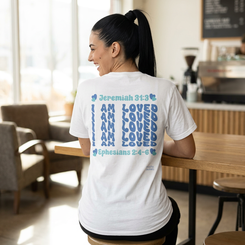 I Am Loved! Women's, Unisex Sizing, Cotton T-Shirt. -Soulful Journey