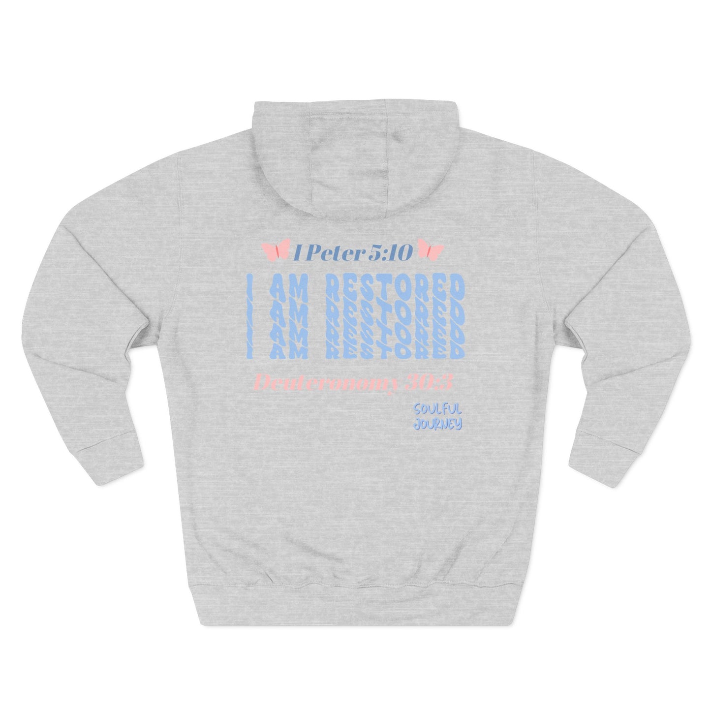 I Am Restored! Women's, Unisex Sizing, Fleece Hoodie. -Soulful Journey