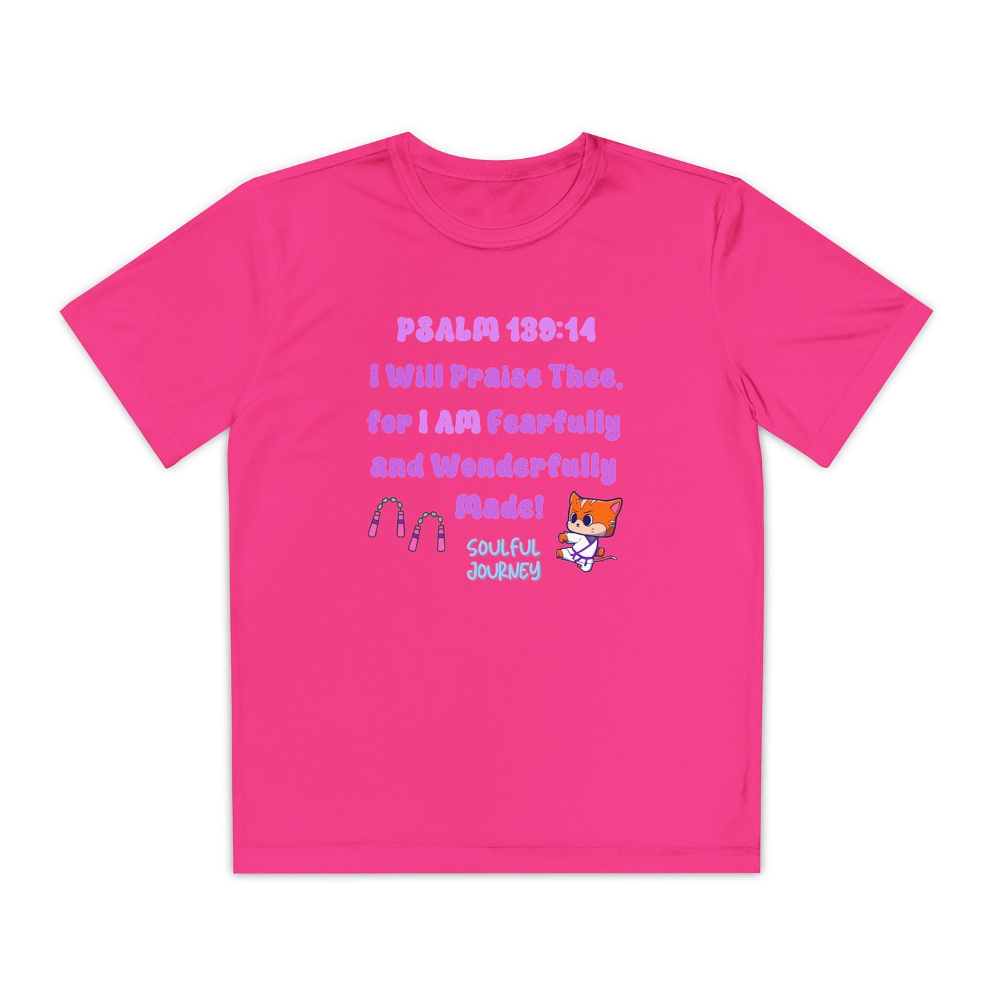 I Am Fearfully and Wonderfully Made! Moisture Wicking T-Shirt. -Soulful Journey!