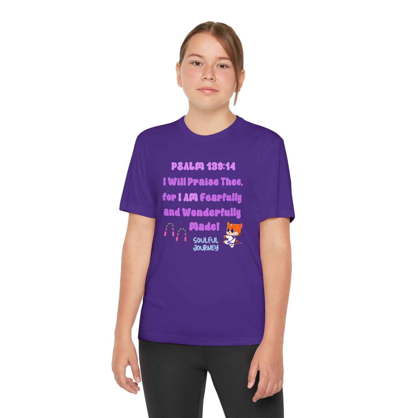 I Am Fearfully and Wonderfully Made! Moisture Wicking T-Shirt. -Soulful Journey!