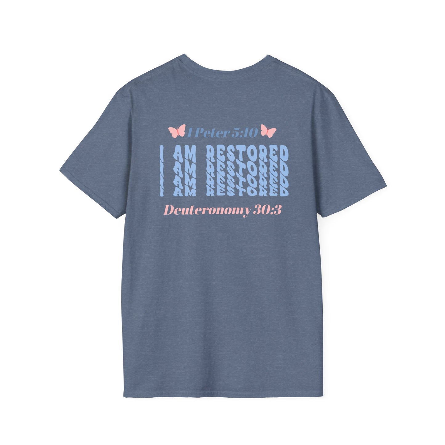I Am Restored! Women's, Soft-Style T-Shirt. -Soulful Journey! ***Runs Small***