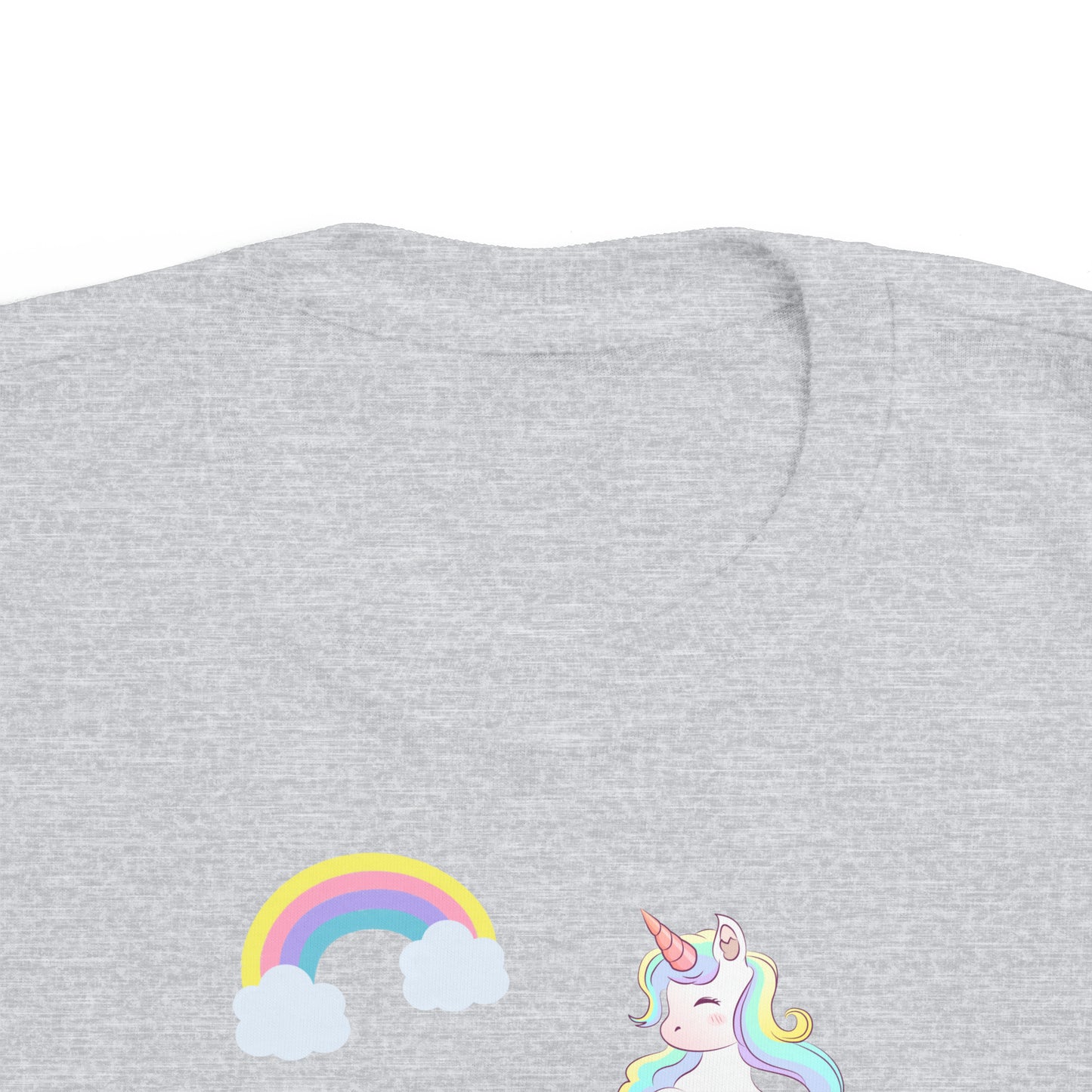 Toddler's Fine Jersey Tee I am kind! Unicorn and Rainbows.