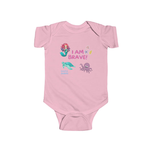 Infant Fine Jersey Bodysuit I AM BRAVE! Mermaid! SOULFUL JOURNEY