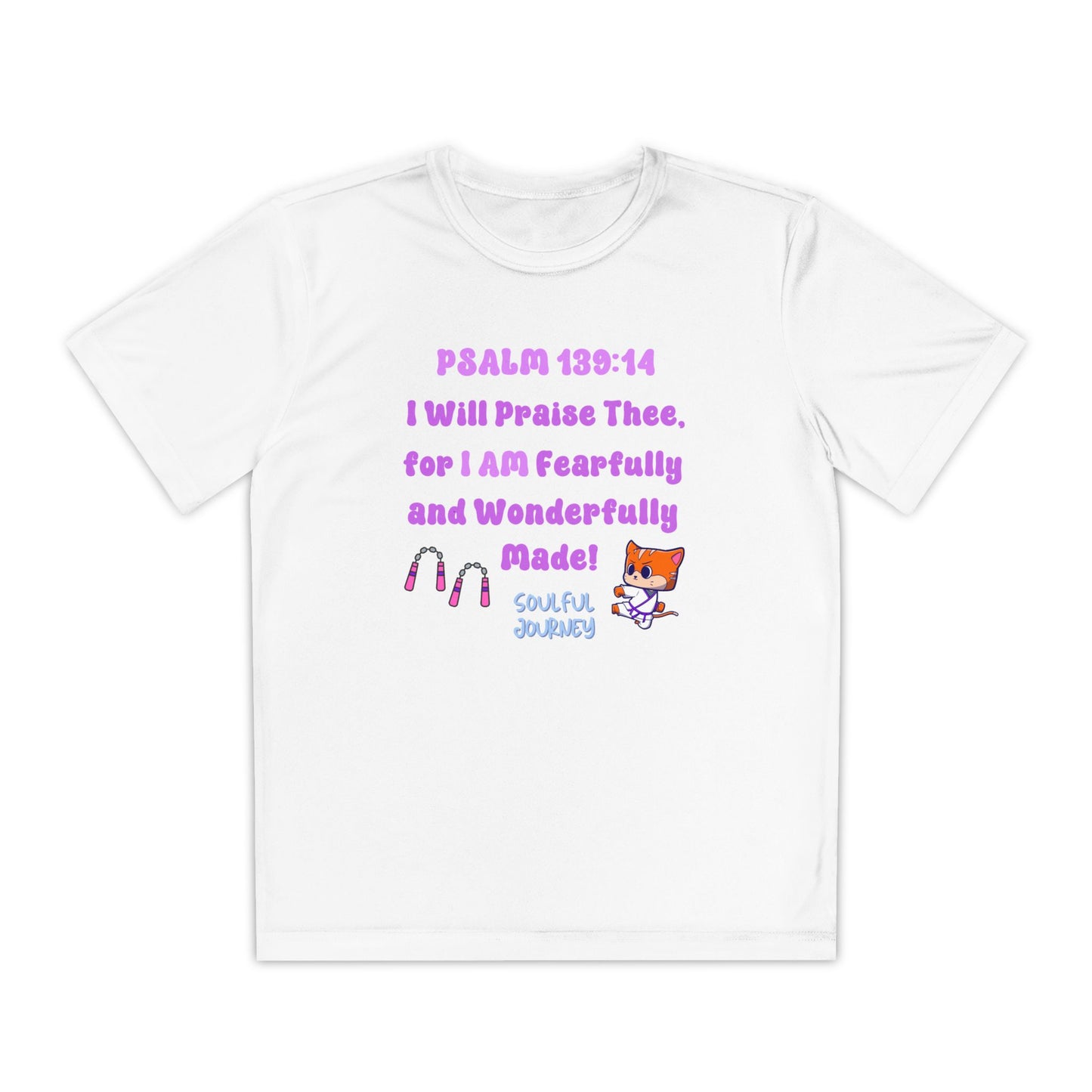 I Am Fearfully and Wonderfully Made! Moisture Wicking T-Shirt. -Soulful Journey!