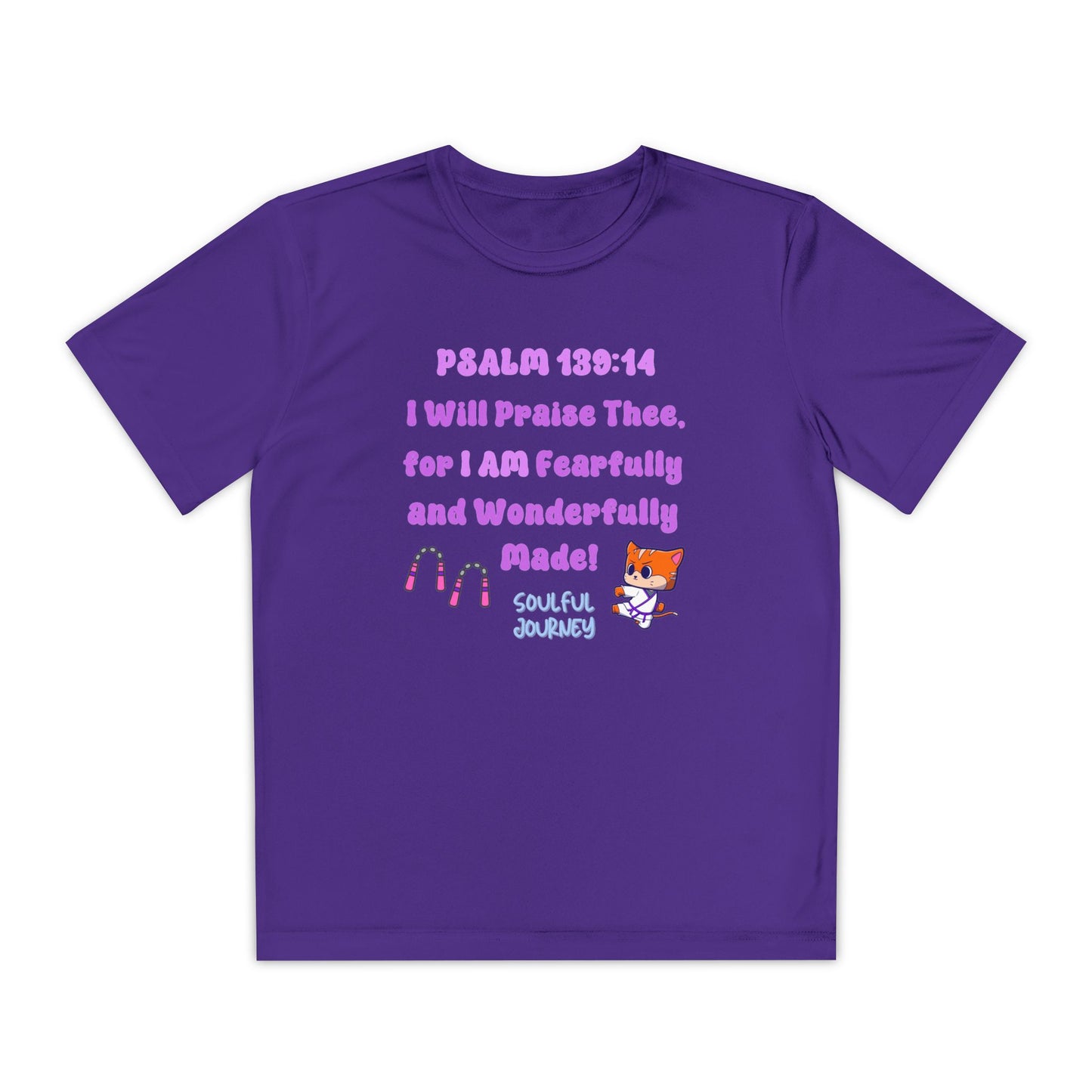 I Am Fearfully and Wonderfully Made! Moisture Wicking T-Shirt. -Soulful Journey!