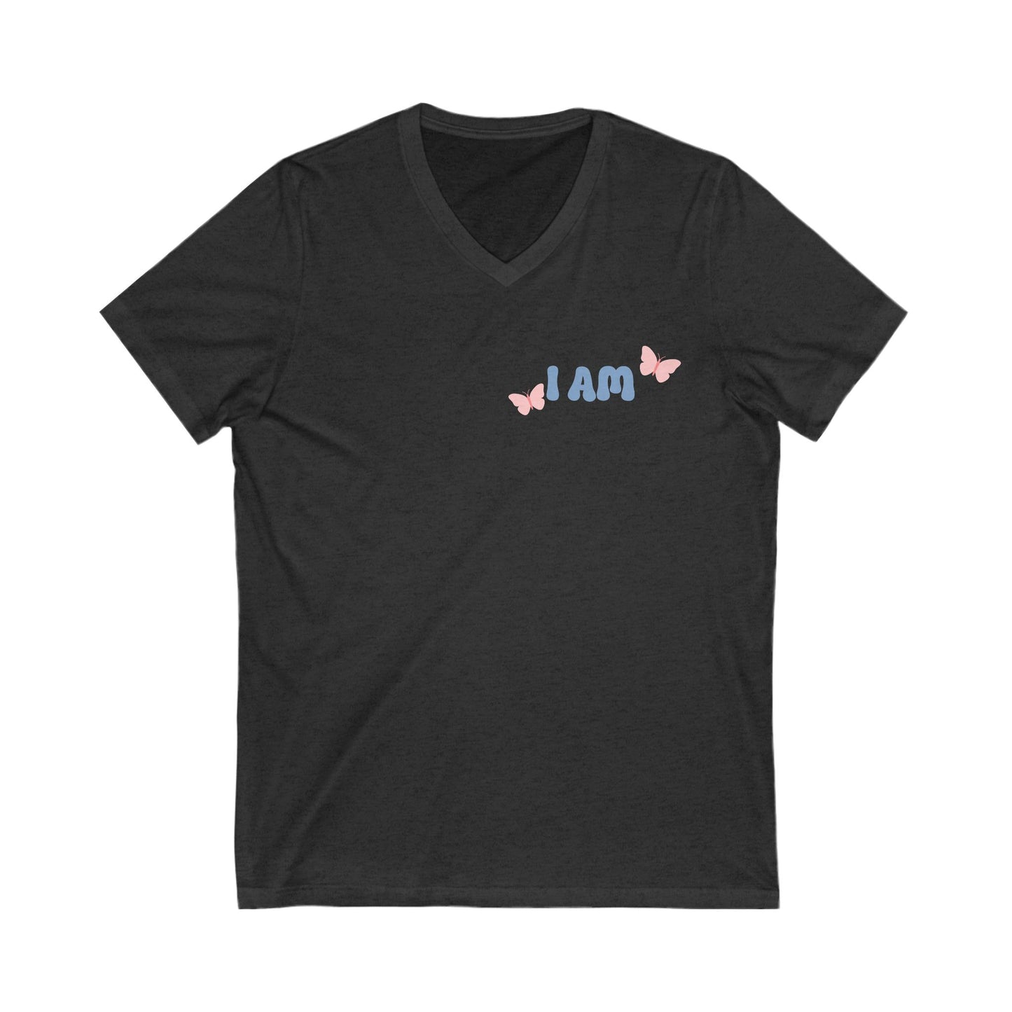 I Am Restored! Cotton, V-Neck Tee. -Soulful Journey!
