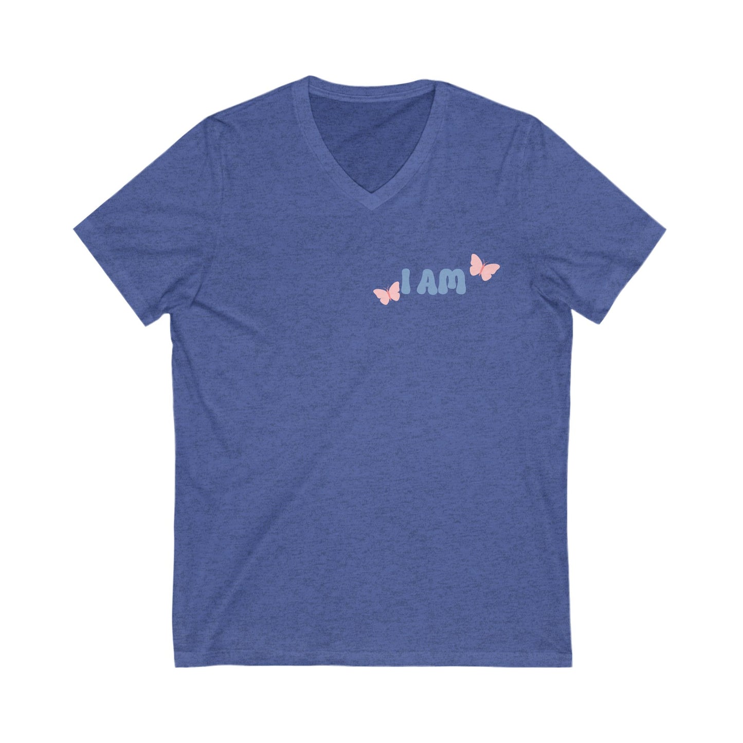 I Am Restored! Cotton, V-Neck Tee. -Soulful Journey!